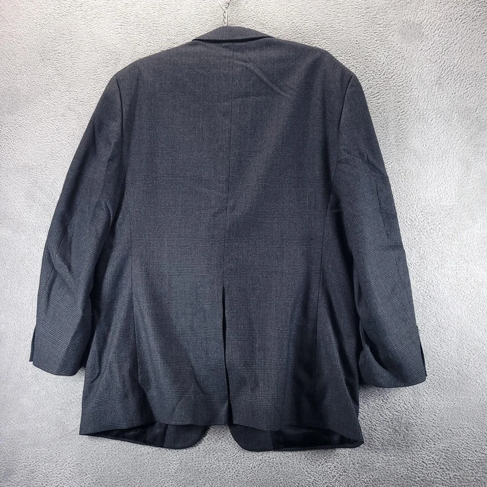 Brooks Brothers Blazer Mens 44 Gray Wool Check Tweed Classic Fit Made In USA